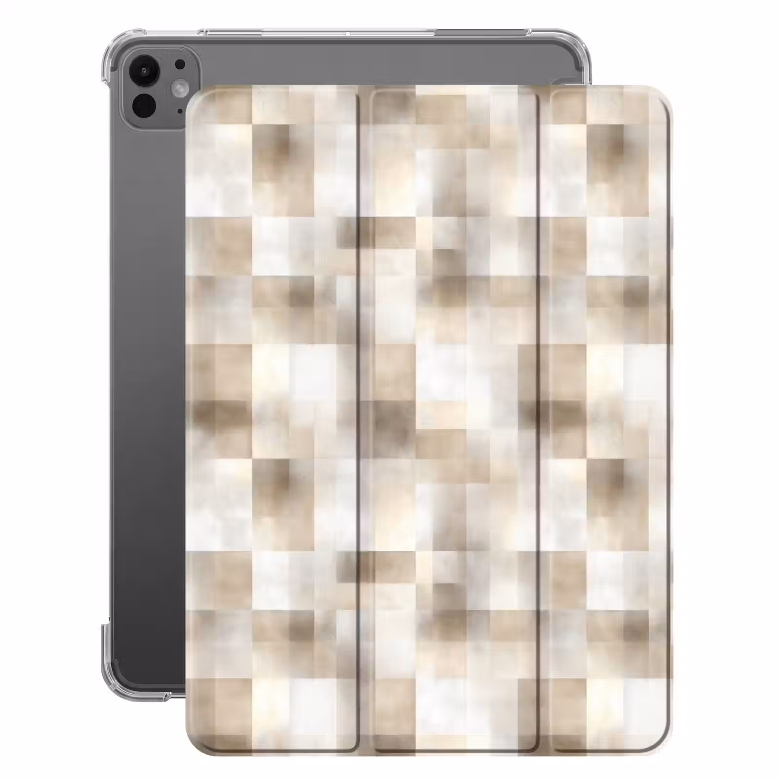 iPad-Hülle - Textur - Leinen - Beige — 1