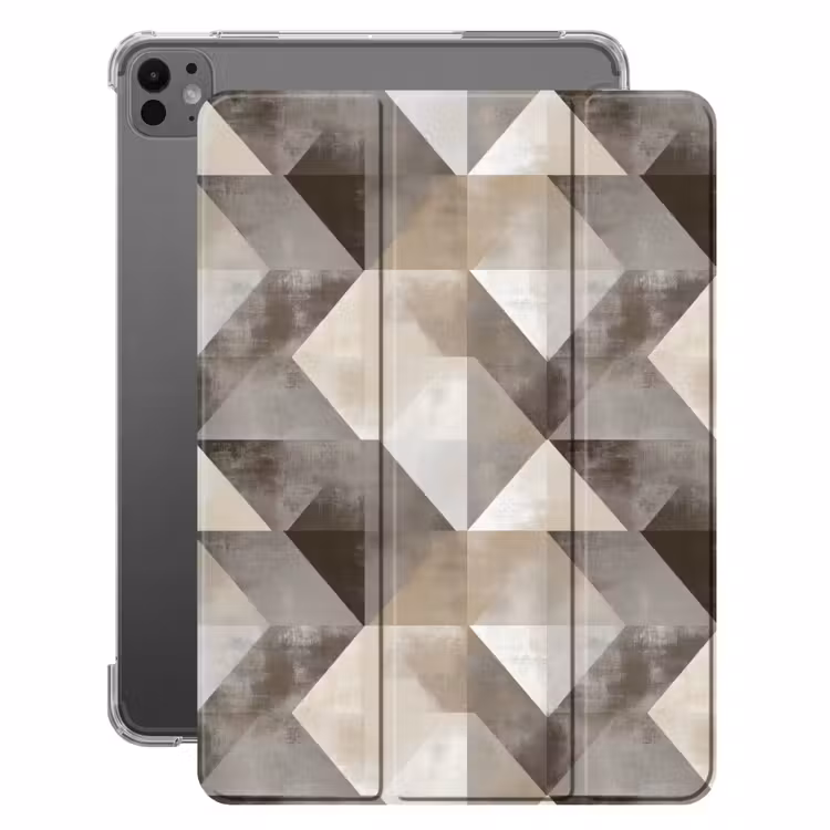 iPad-Hülle - Geometrisch - Motiv - Erdtöne — 1