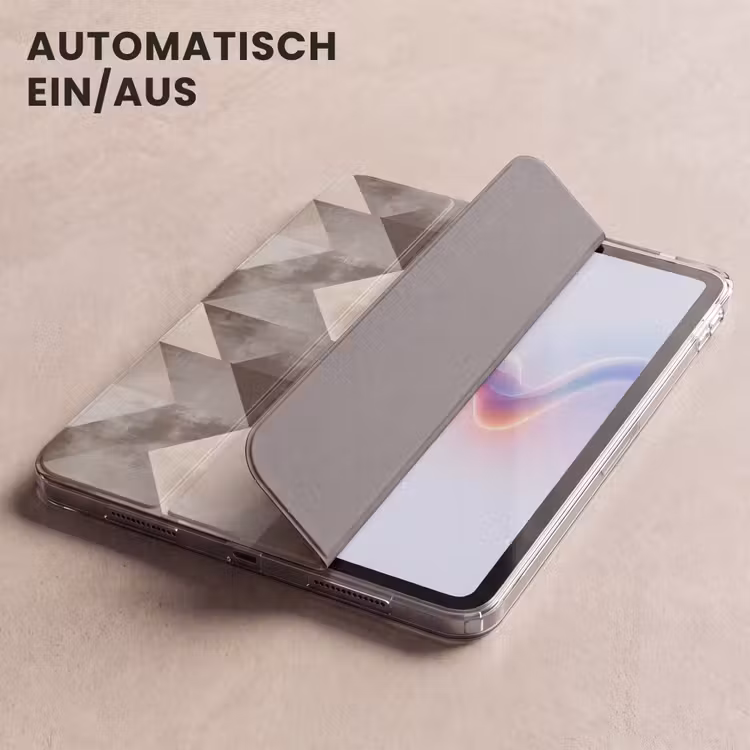 iPad-Hülle - Geometrisch - Motiv - Erdtöne — 5