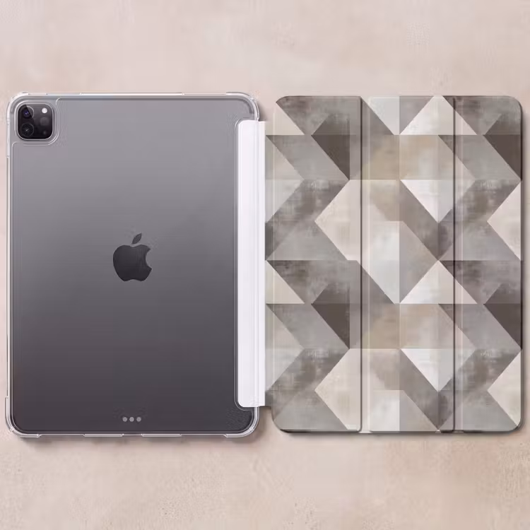iPad-Hülle - Geometrisch - Motiv - Erdtöne — 6