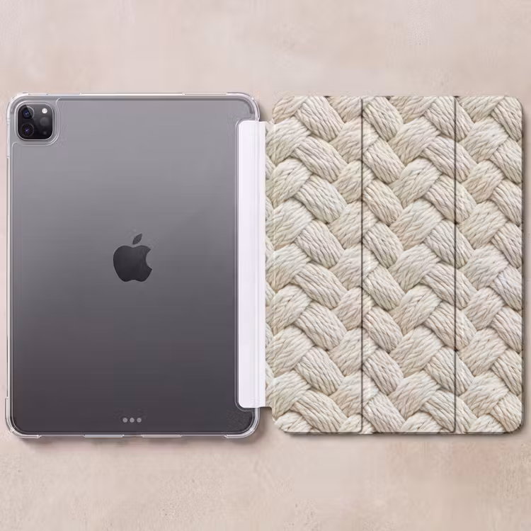 iPad-Hülle - Seil - Gestrickt - Beige — 6
