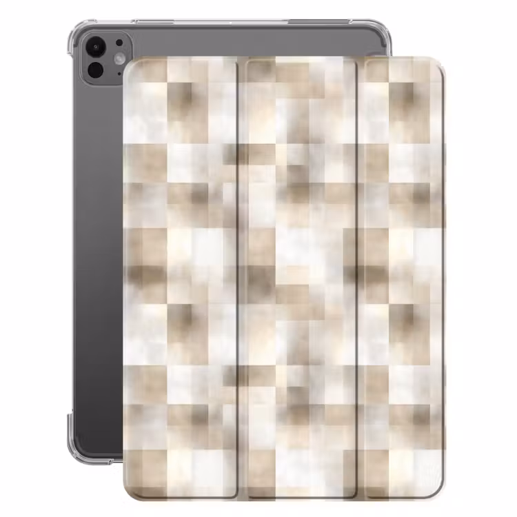 iPad-Hülle - Textur - Leinen - Beige — 1