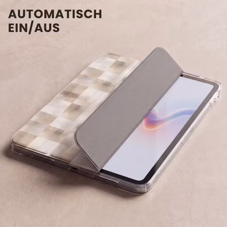 iPad-Hülle - Textur - Leinen - Beige — 5