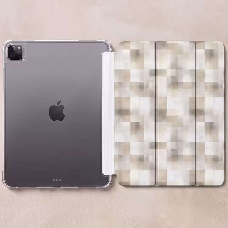 iPad-Hülle - Textur - Leinen - Beige — 6