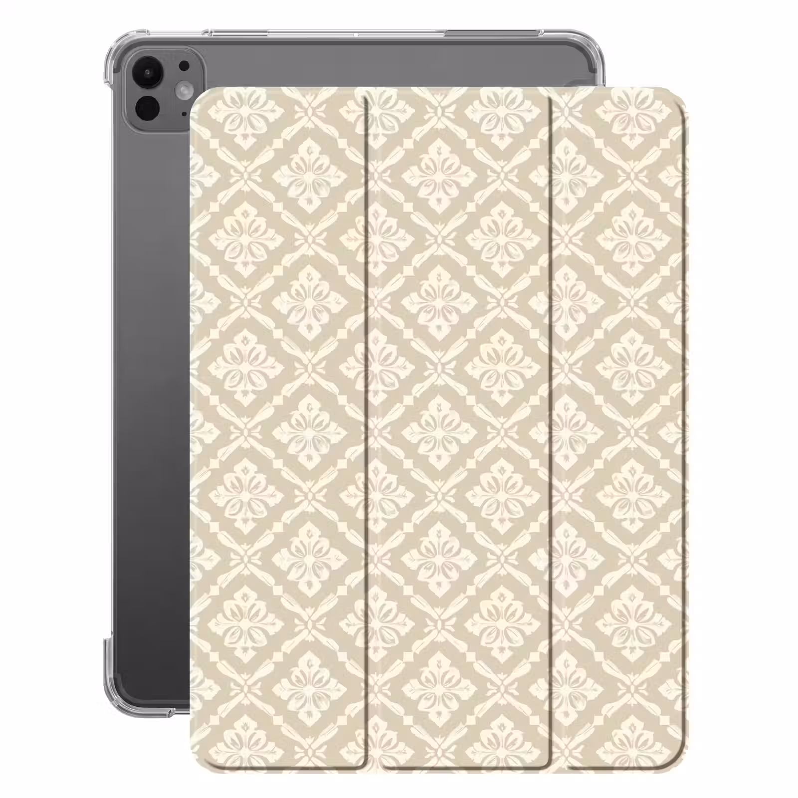 iPad-Hülle - Floral - Ornament - Beige — 1