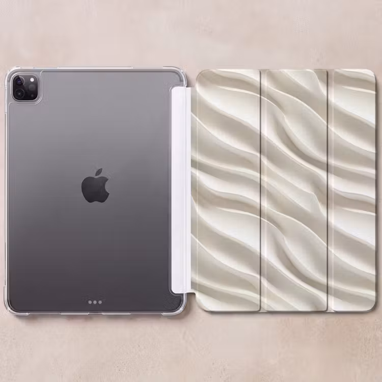 iPad-Hülle - Diagonal - Wellen - Creme — 6