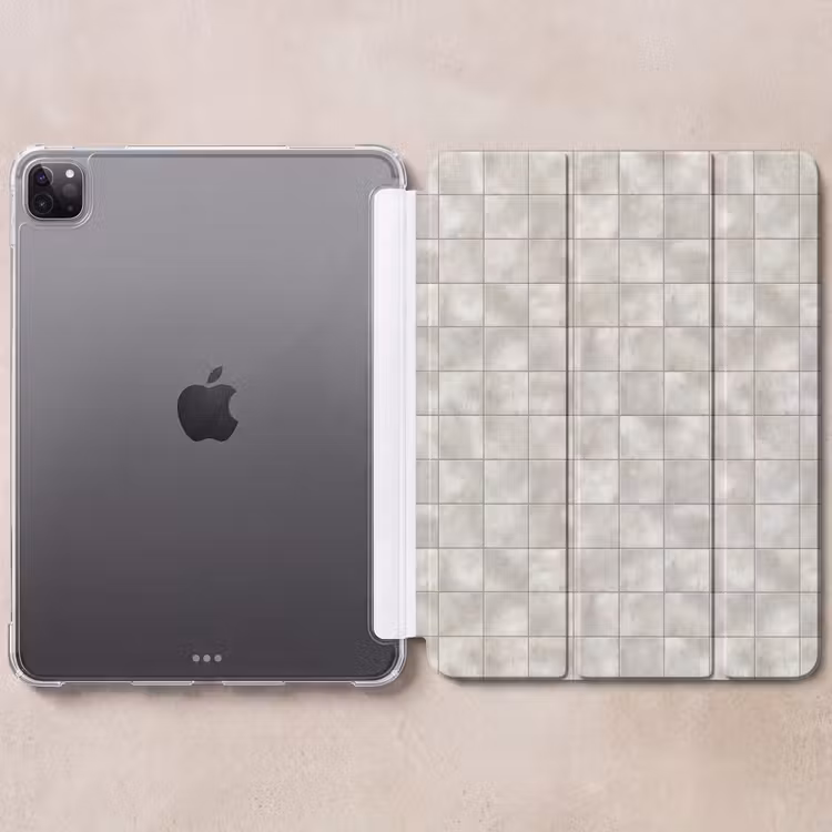 iPad-Hülle - Kacheln - Natürlich - Grau — 6