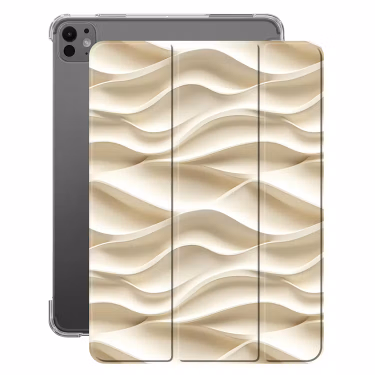 iPad-Hülle - Linien - Gewellt - Creme — 1