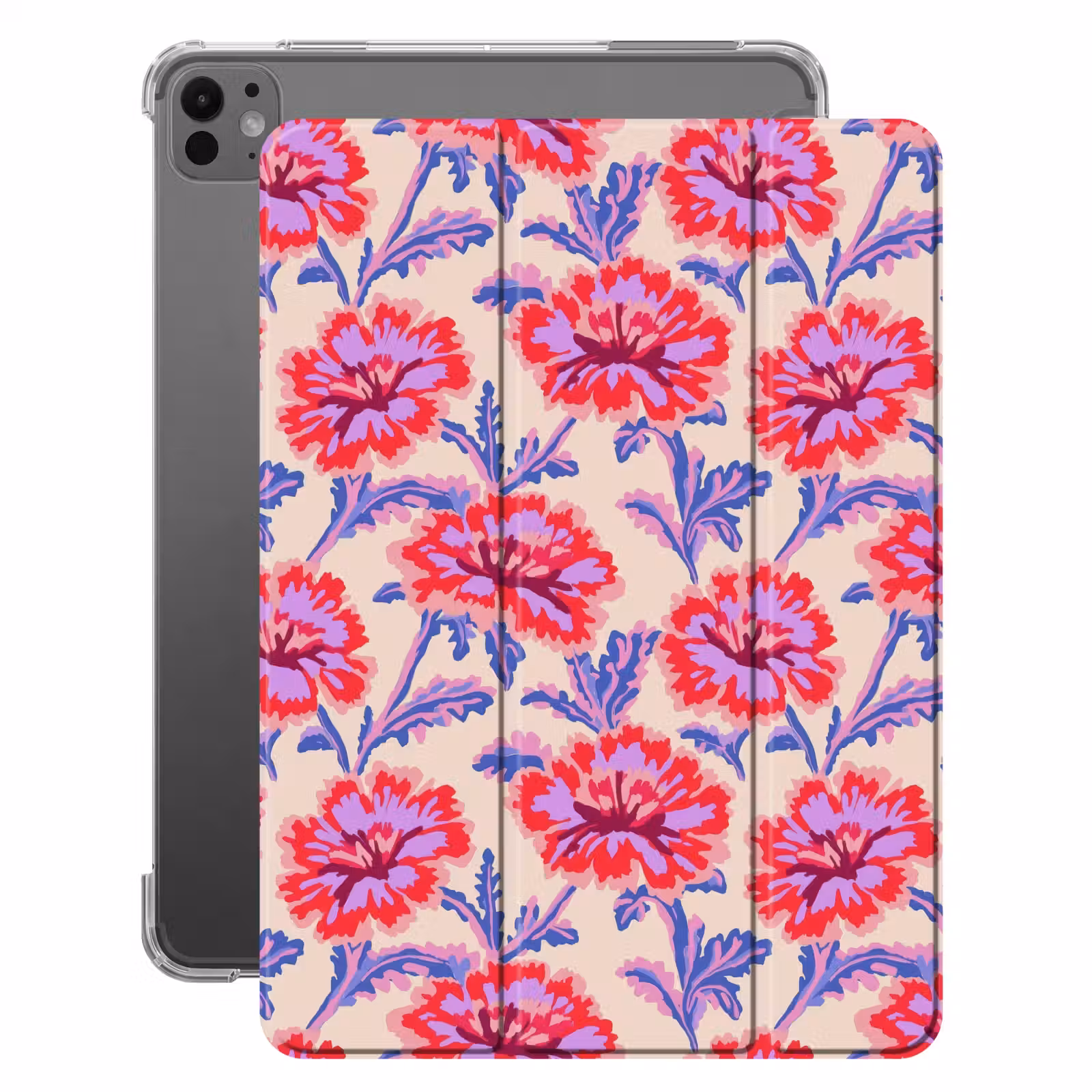 iPad-Hülle - Blumen - Muster - Mehrfarbig — 1