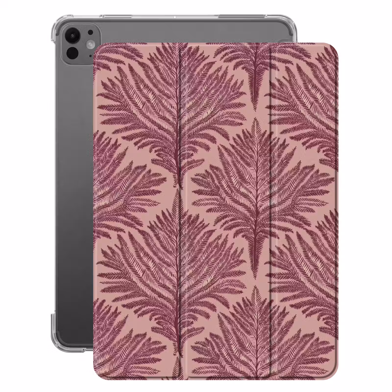 iPad-Hülle - Farn - Muster - Lila — 1