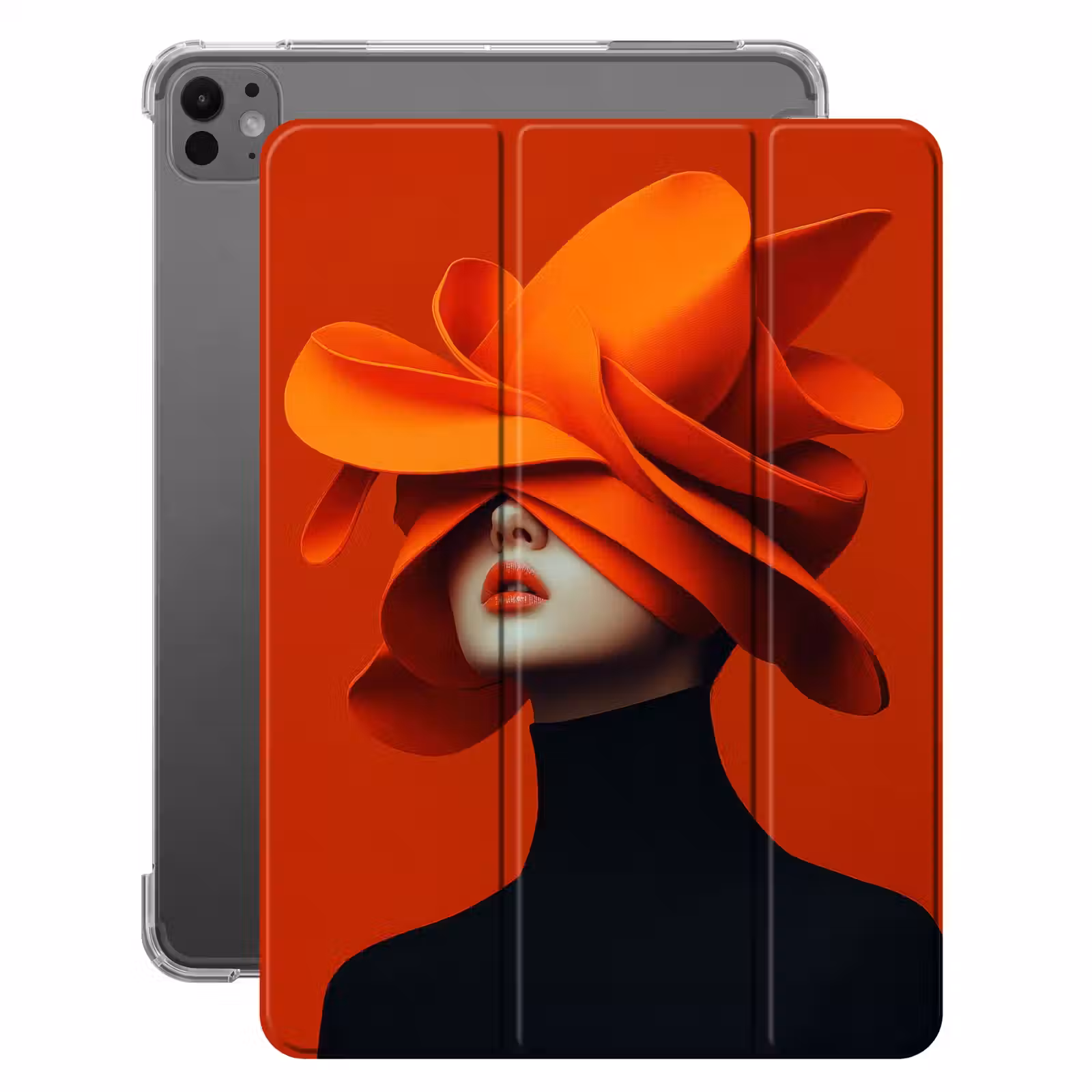iPad-Hülle - Orange - Hut - Frau — 1