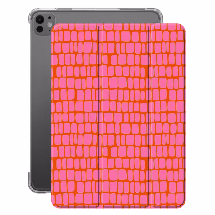 iPad-Hülle - Bio - Gitter - Rosa — 1