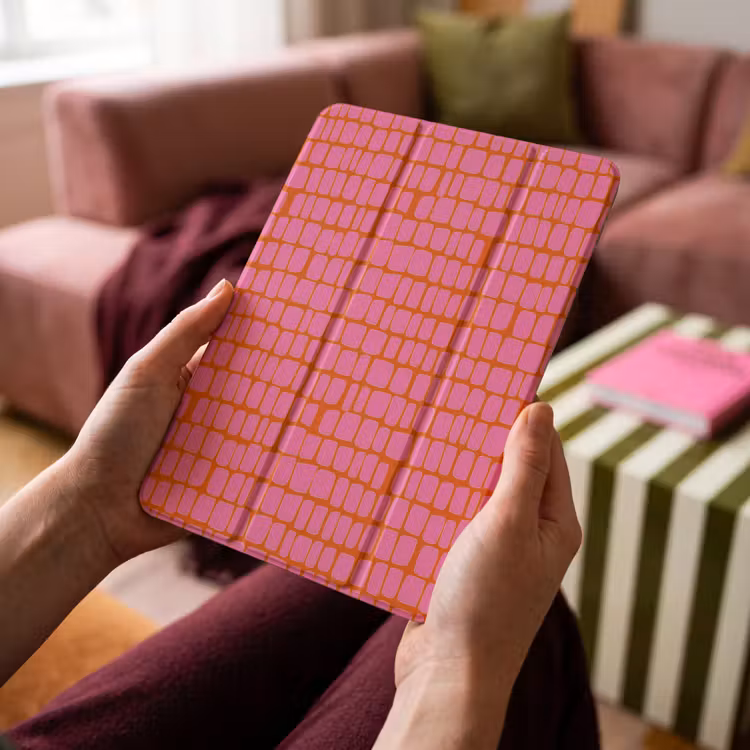 iPad-Hülle - Bio - Gitter - Rosa — 4