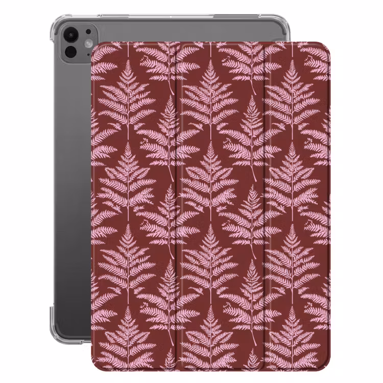 iPad-Hülle - Blatt - Muster - Lila — 1