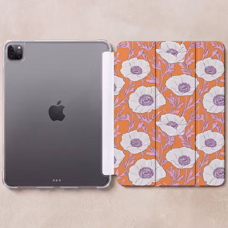 iPad-Hülle - Blumen - Grafik - Orange — 6