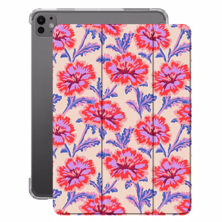 iPad-Hülle - Blumen - Muster - Mehrfarbig — 1