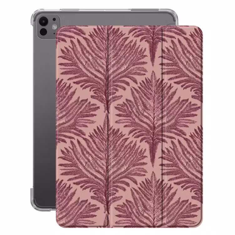 iPad-Hülle - Farn - Muster - Lila — 1