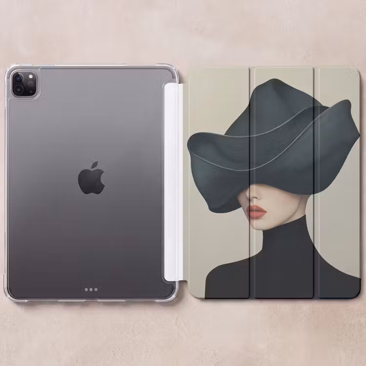 iPad-Hülle - Frau - Grün - Hut — 6