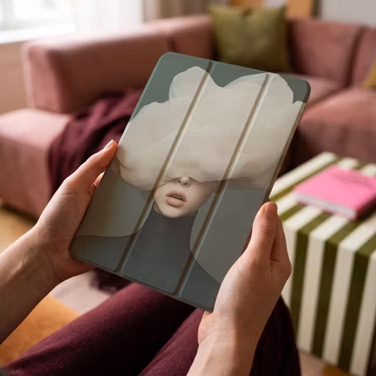 iPad-Hülle - Hut - Frau - Beige — 4
