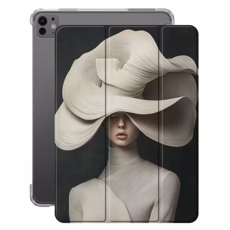 iPad-Hülle - Modern - Frau - Hut — 1