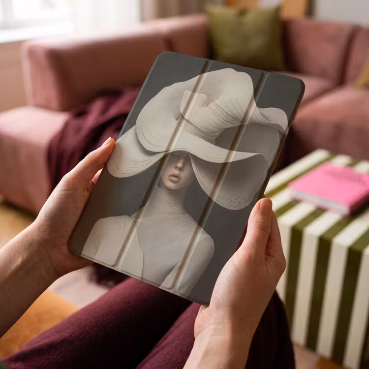 iPad-Hülle - Modern - Frau - Hut — 4