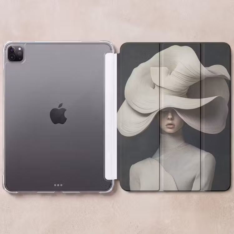 iPad-Hülle - Modern - Frau - Hut — 6