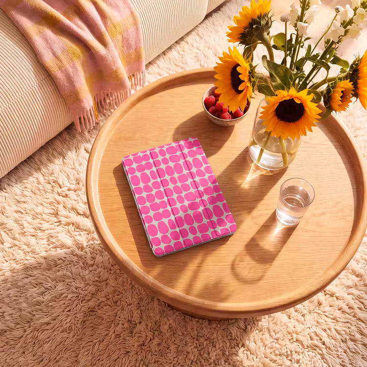 iPad-Hülle - Polka dots - Muster - Rosa — 2