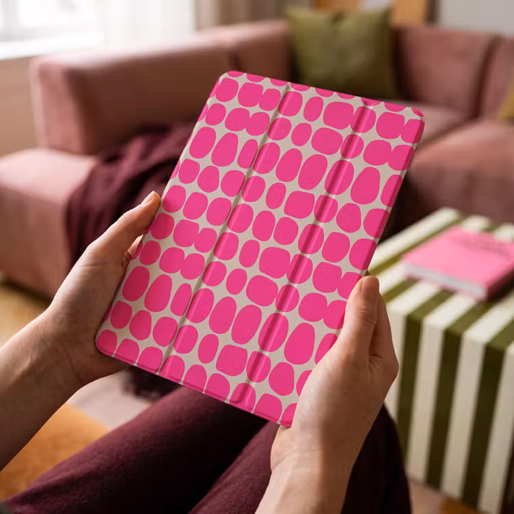 iPad-Hülle - Polka dots - Muster - Rosa — 4