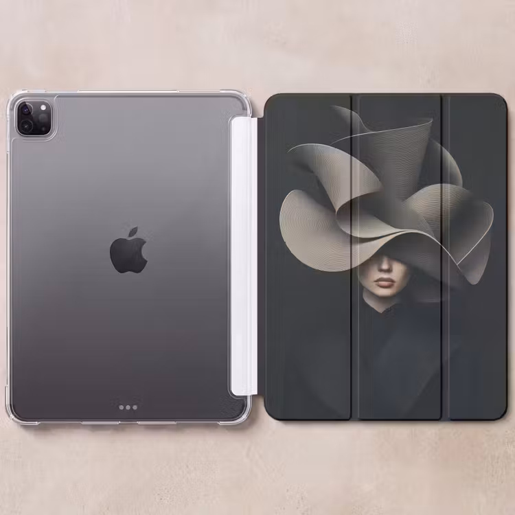 iPad-Hülle - Schwarz - Hut - Frau — 6