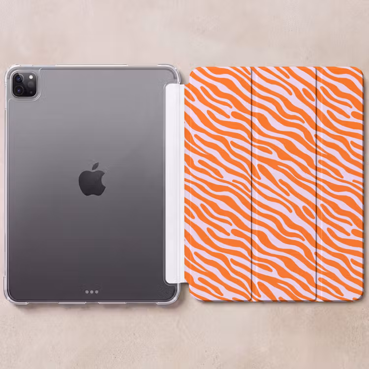 iPad-Hülle - Streifen - Dynamisch - Orange — 6