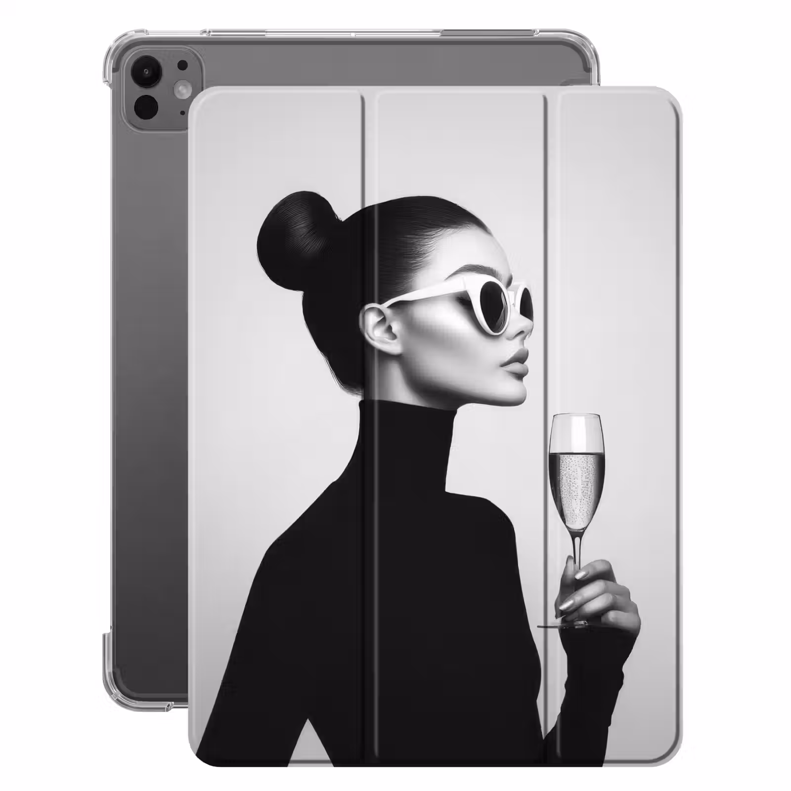 iPad-Hülle - Frau - Champagner - Modern — 1
