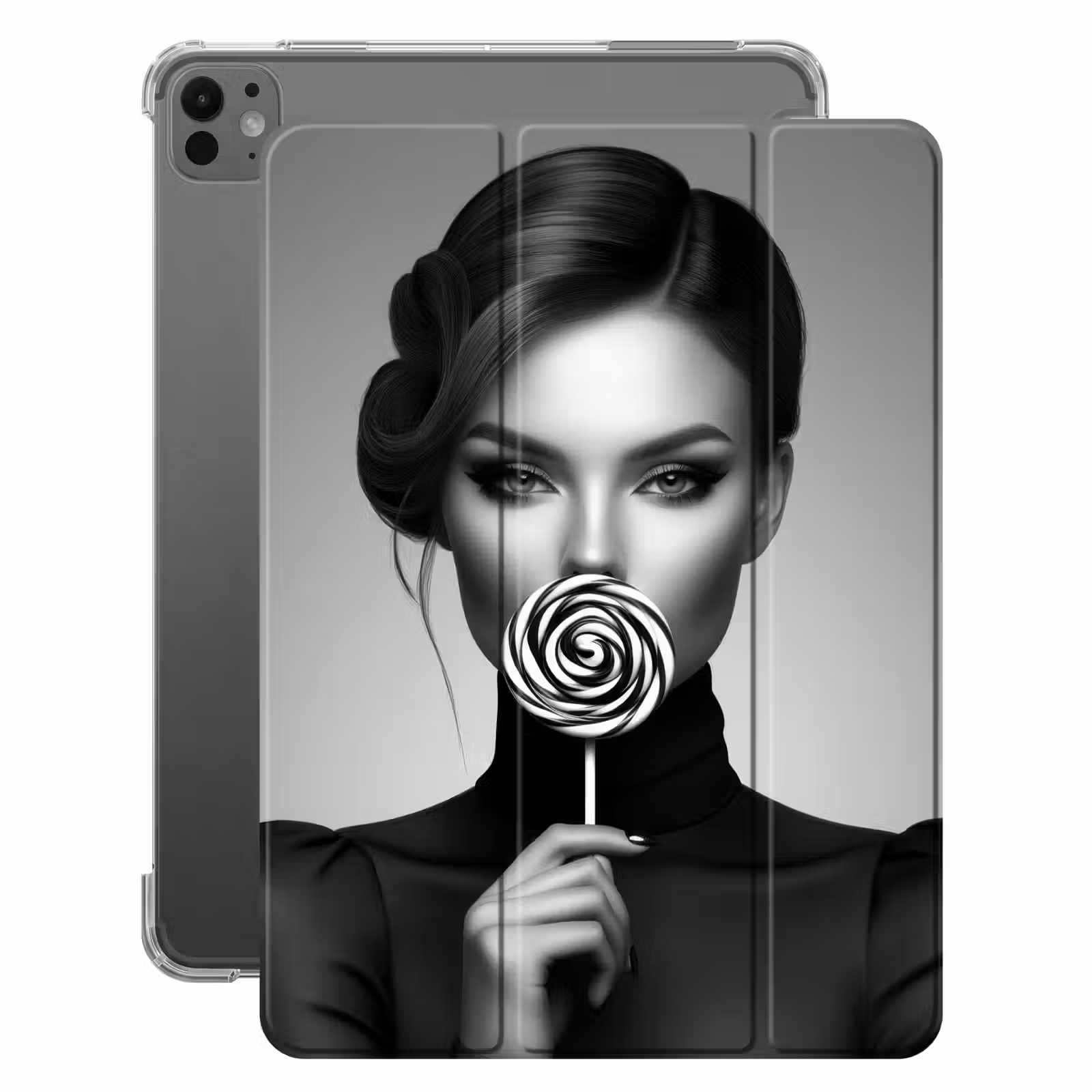 iPad-Hülle - Frau - Lolly - Schwarz — 1