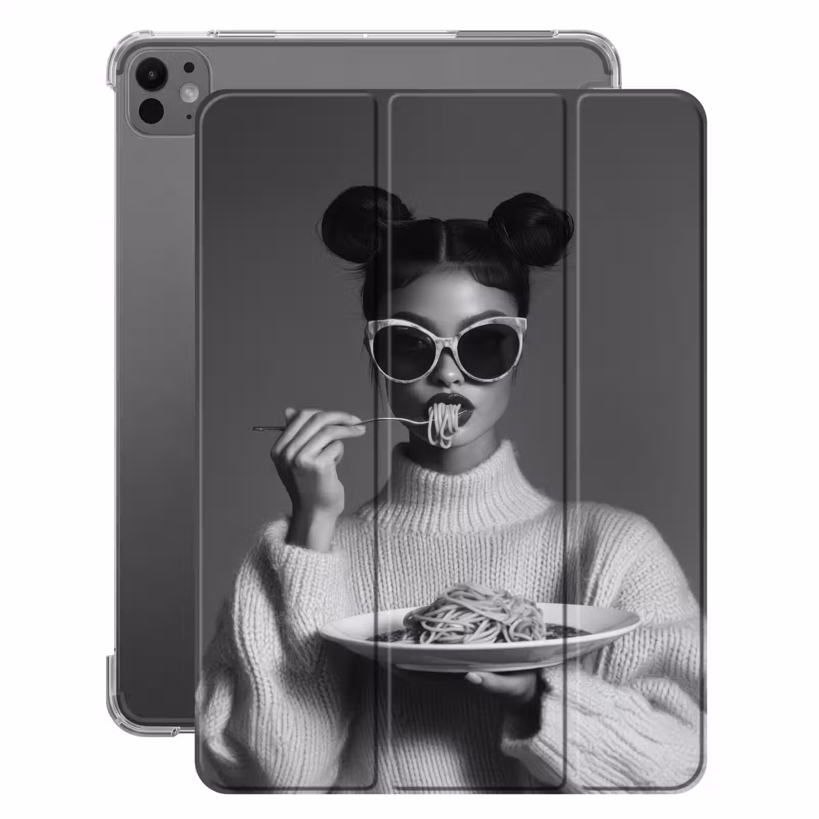 iPad-Hülle - Frau - Nudeln - Sonnenbrille — 1