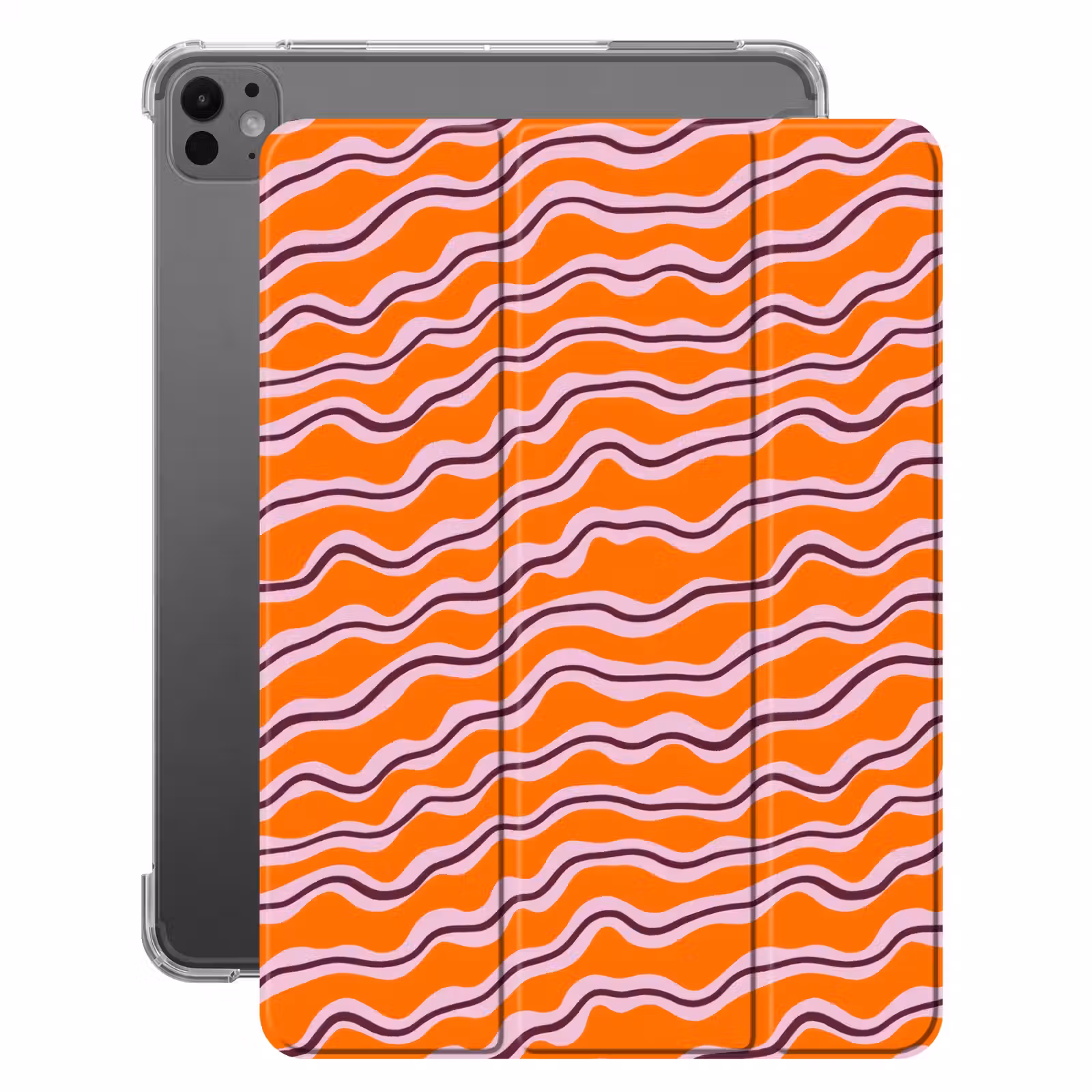 iPad-Hülle - Retro - Gewellt - Orange — 1