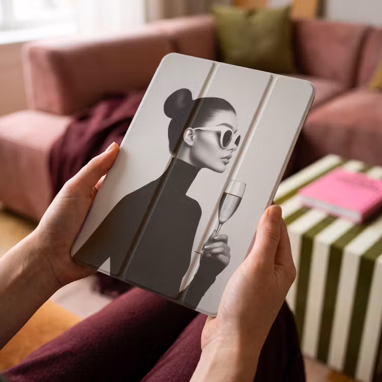 iPad-Hülle - Frau - Champagner - Modern — 4