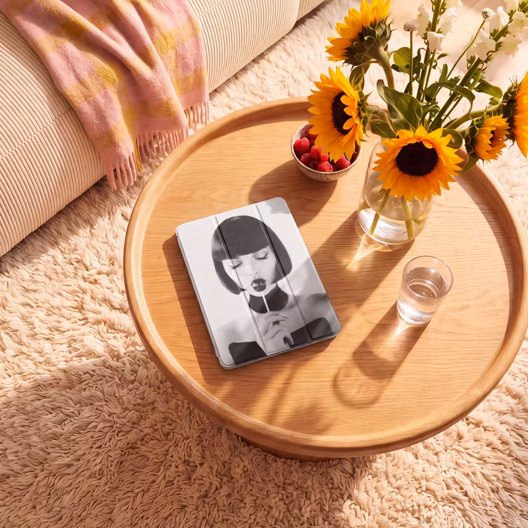 iPad-Hülle - Frau - Lolly - Schwarz - Weiß — 2