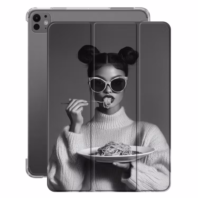 iPad-Hülle - Frau - Nudeln - Sonnenbrille — 1