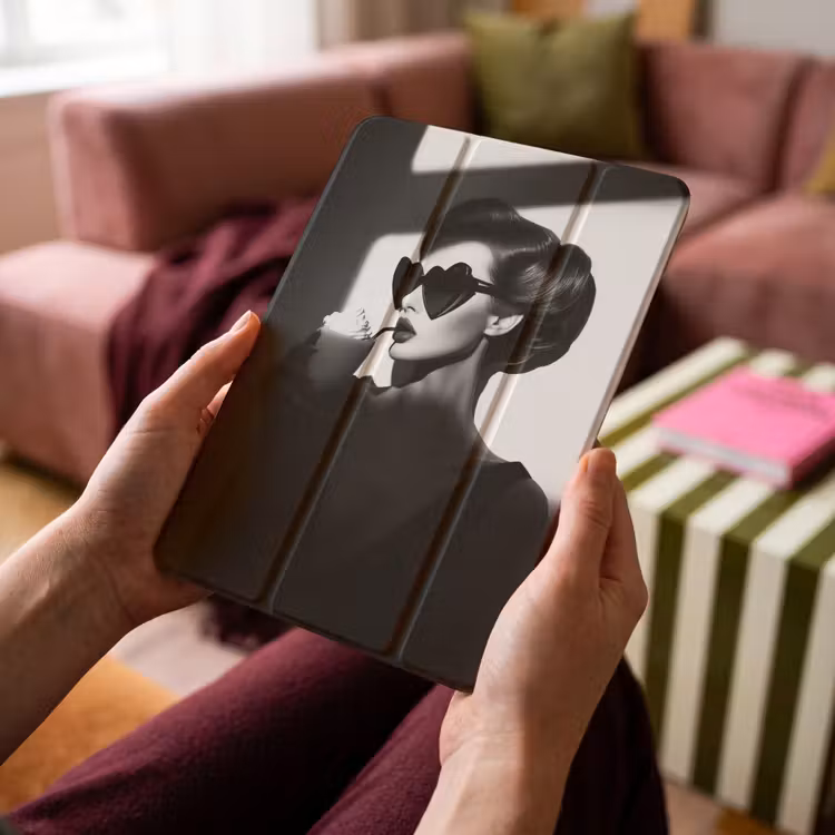 iPad-Hülle - Frau - Schwarz - Herz — 4