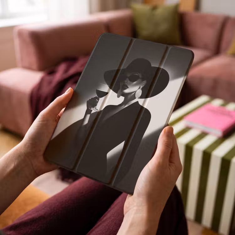 iPad-Hülle - Frau - Wein - Chic — 4