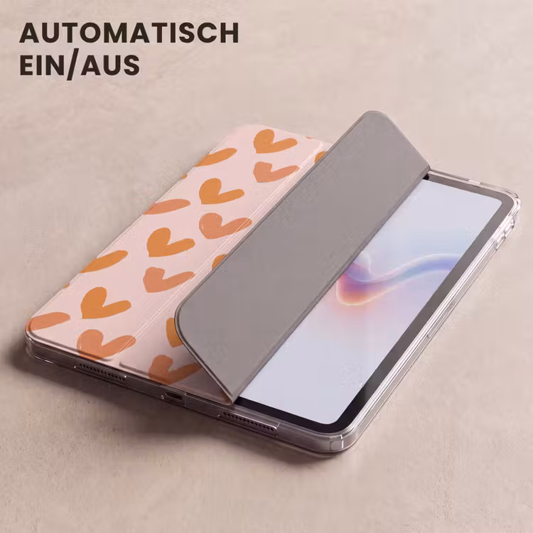 iPad-Hülle - Herzen - Signiert - Orange — 5