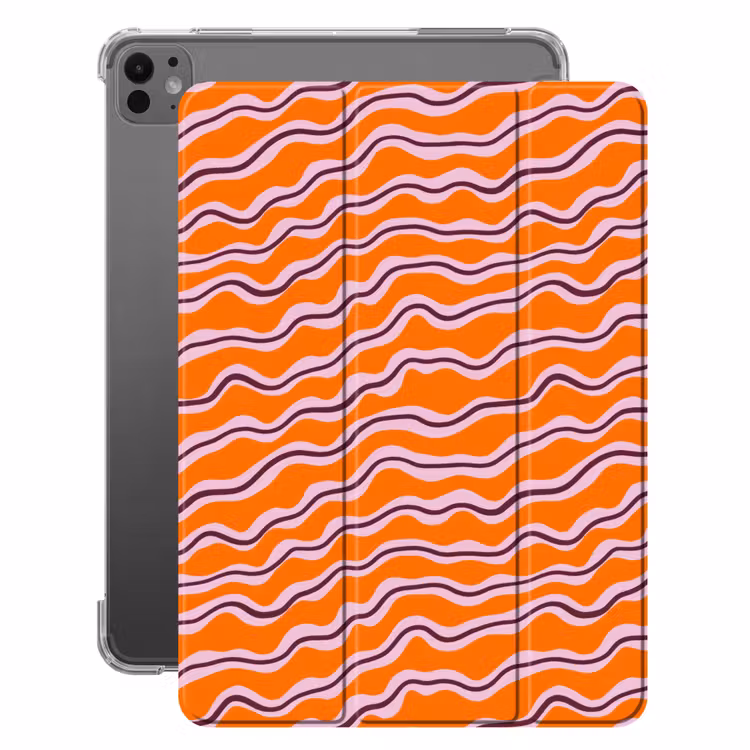 iPad-Hülle - Retro - Gewellt - Orange — 1