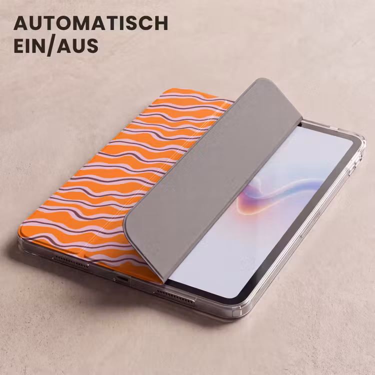 iPad-Hülle - Retro - Gewellt - Orange — 5