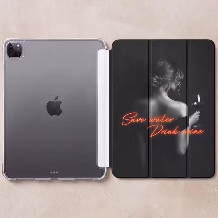 iPad-Hülle - Wein - Frau - Neon - Zitat — 6