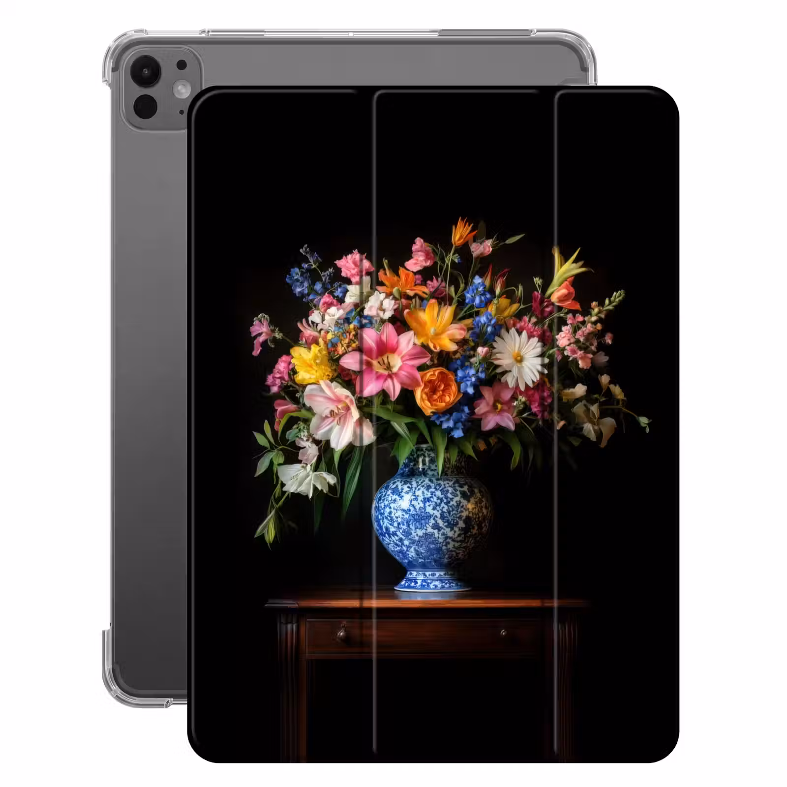 iPad-Hülle - Farbe - Vase - Blumen - Blumenstrauß — 1