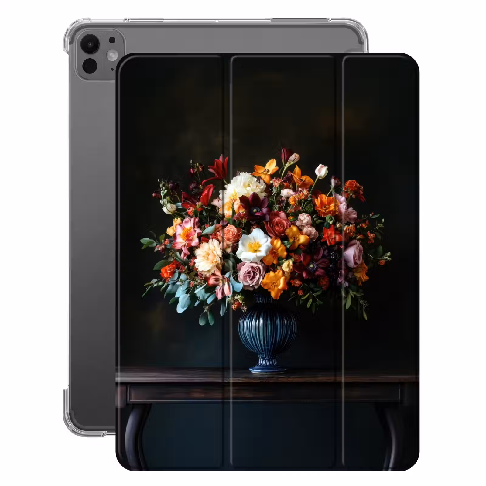 iPad-Hülle - Groß - Blumen - Vase - Blumenstrauß — 1