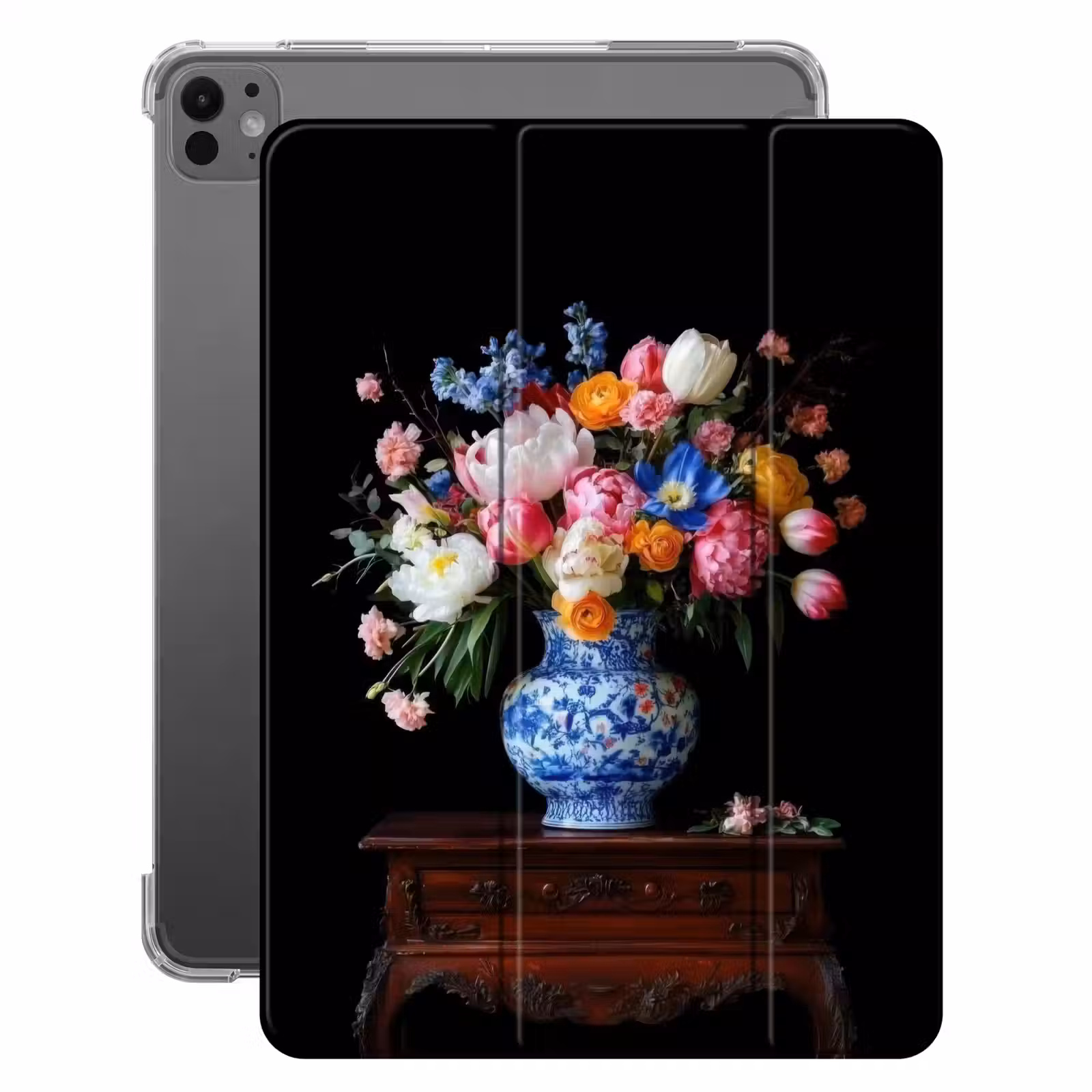 iPad-Hülle - Rosen - Blumen - Vase - Blumenstrauß — 1