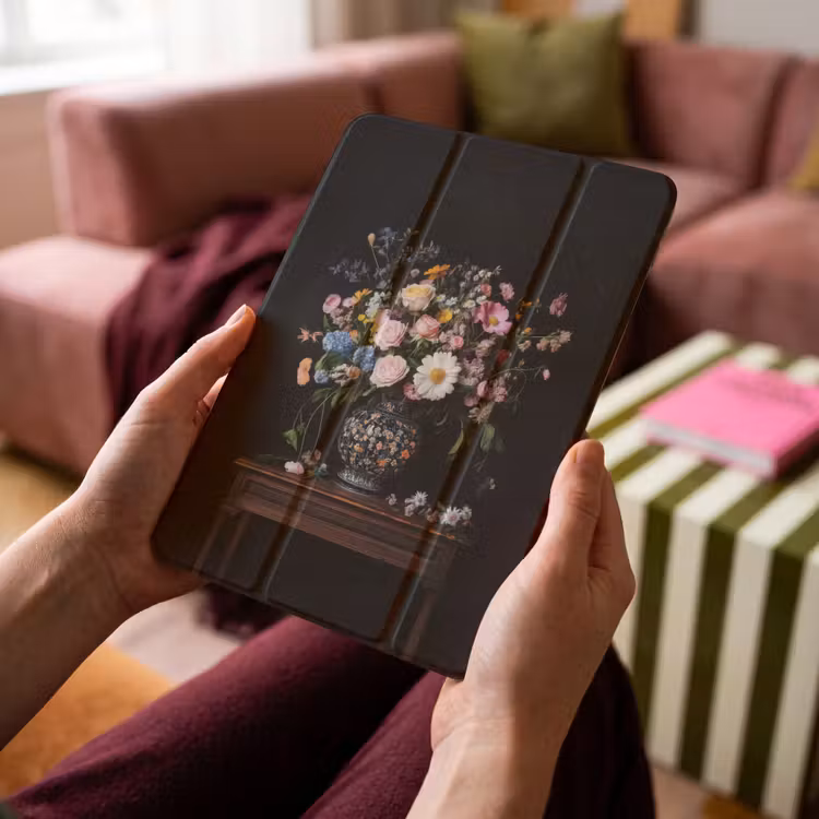 iPad-Hülle - Blumenvase - Holz - Blumen - Blumenstrauß — 4