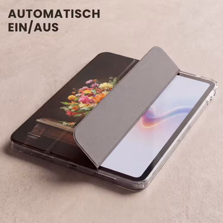 iPad-Hülle - Farben - Blumenstrauß - Vase - Holz — 5