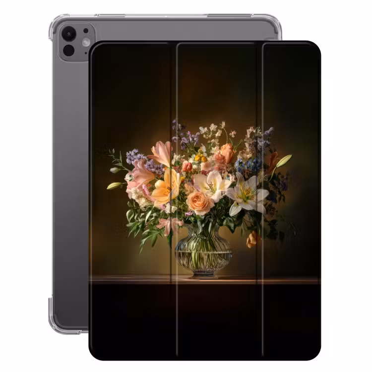 iPad-Hülle - Gläser - Blumen - Blumenstrauß - Farben — 1