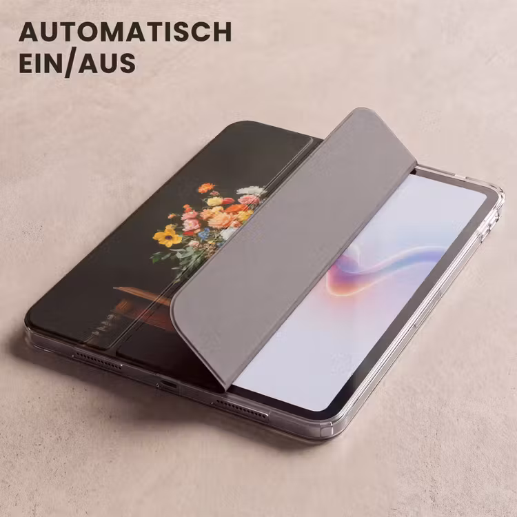 iPad-Hülle - Gold - Blumen - Farben - Vase — 5